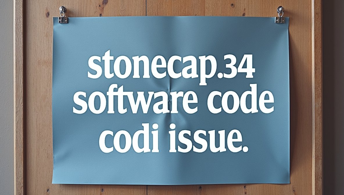 stonecap3.0.34 software code issue