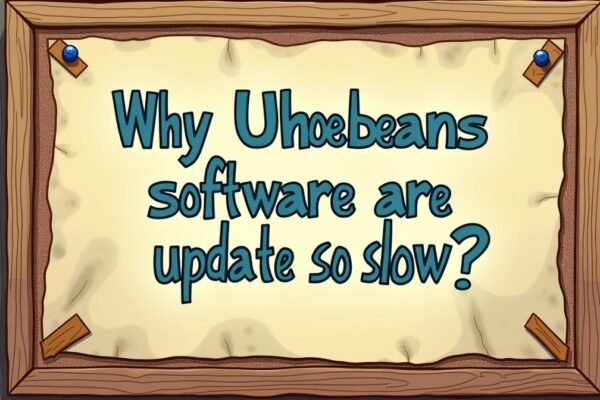 why is uhoebeans software update so slow