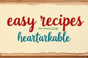 easy recipes heartarkable