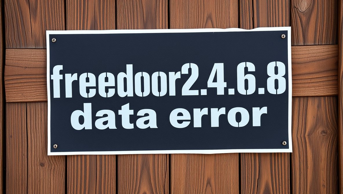 freedoor2.4.6.8 data error