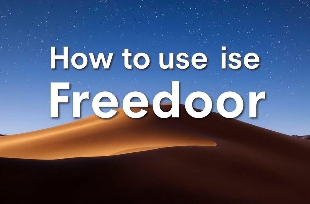 how to use freedoor2.4.6.8 on mac