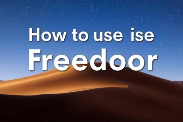 how to use freedoor2.4.6.8 on mac