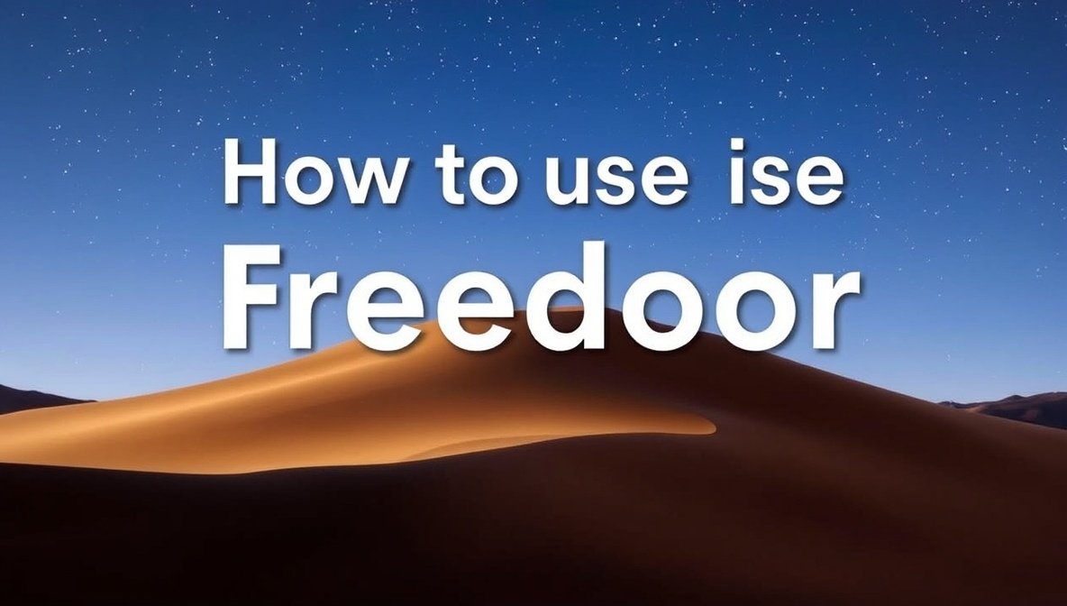 how to use freedoor2.4.6.8 on mac